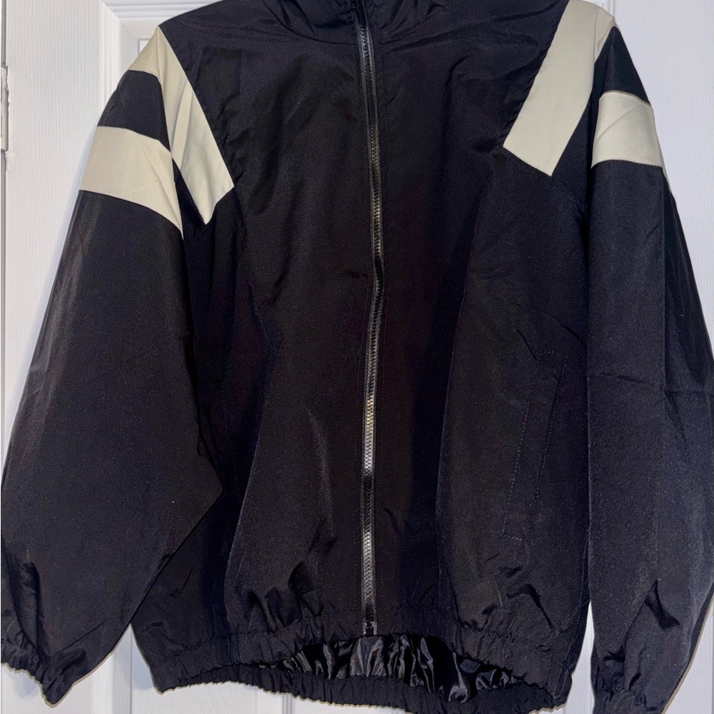 Fashion Nova Black and White Bomber Jacket - Picture 10 of 12